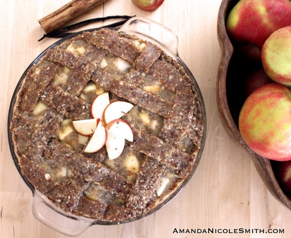 raw, vegan, gluten free apple pie