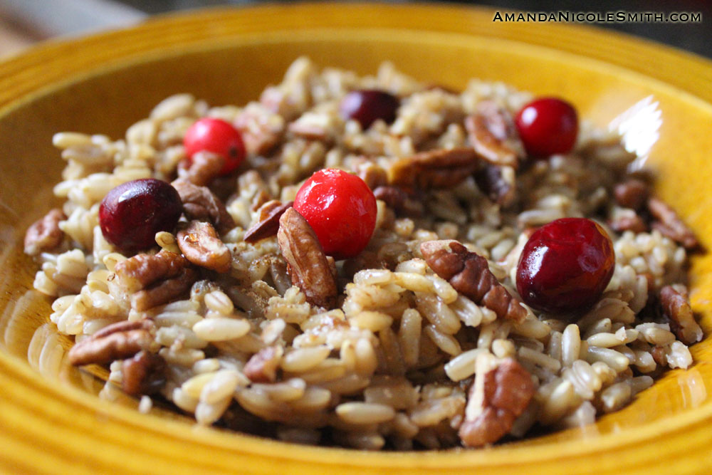 Cranberry Maple Pecan Oatmeal