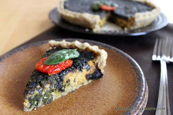 Mushroom-Spinach-Quiche-Slice