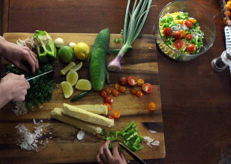 Prepping-summer-corn-salad