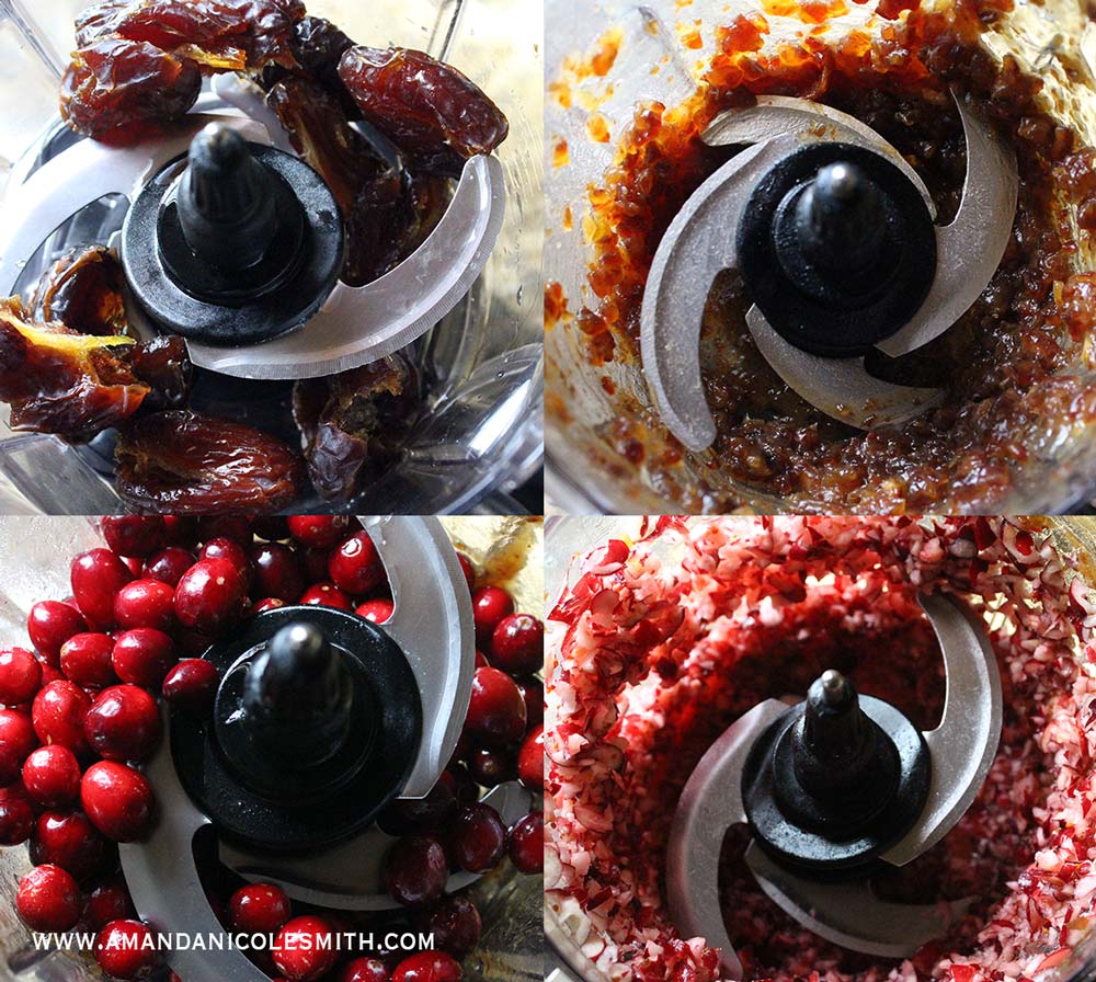 Raw Vegan Cranberry Sauce Process