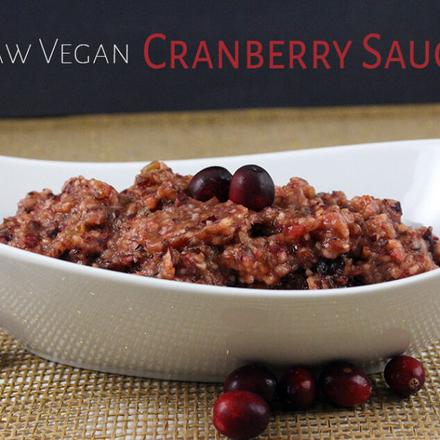 raw vegan cranberry sauce
