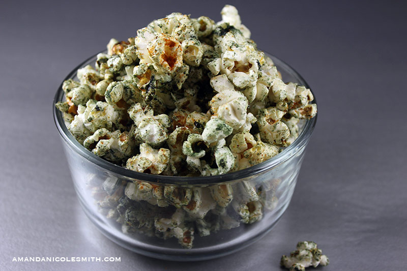 Spicy Spirulina Popcorn