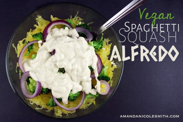 Vegan Spaghetti Squash Alfredo