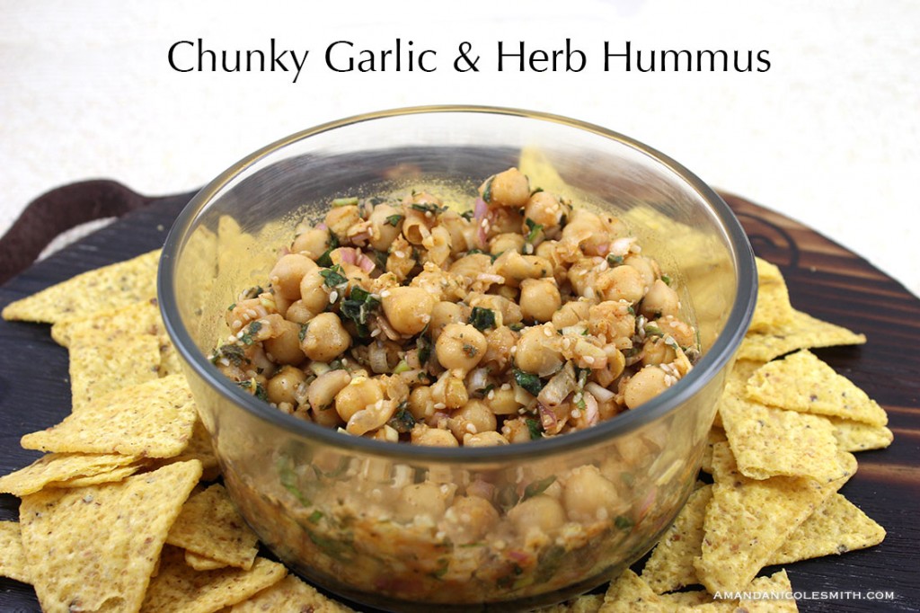 Chunky Hummus - Garlic and Herb