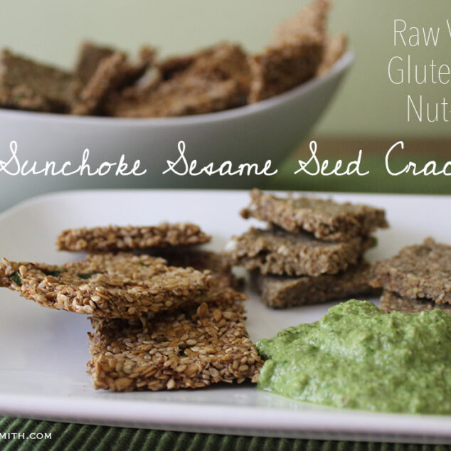 Sunchoke Sesame Seed Crackers