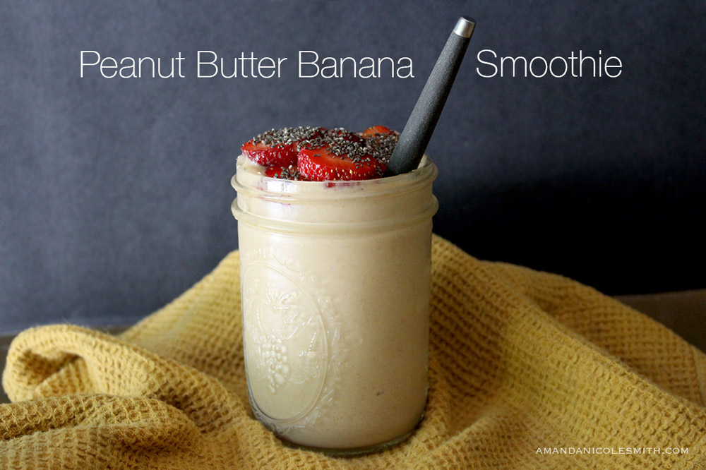 Simple Peanut Butter Banana Smoothie