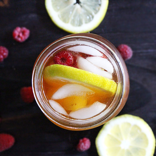 Simple Summer Sweet Lemon Raspberry Tea