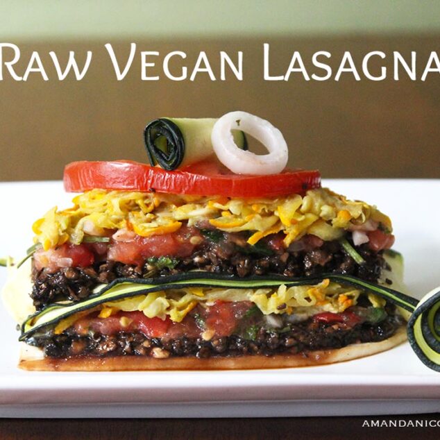 Raw Vegan Lasagna - Nut Free