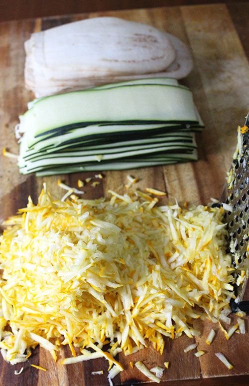 Zucchini Cheese and Lasagna Noodles