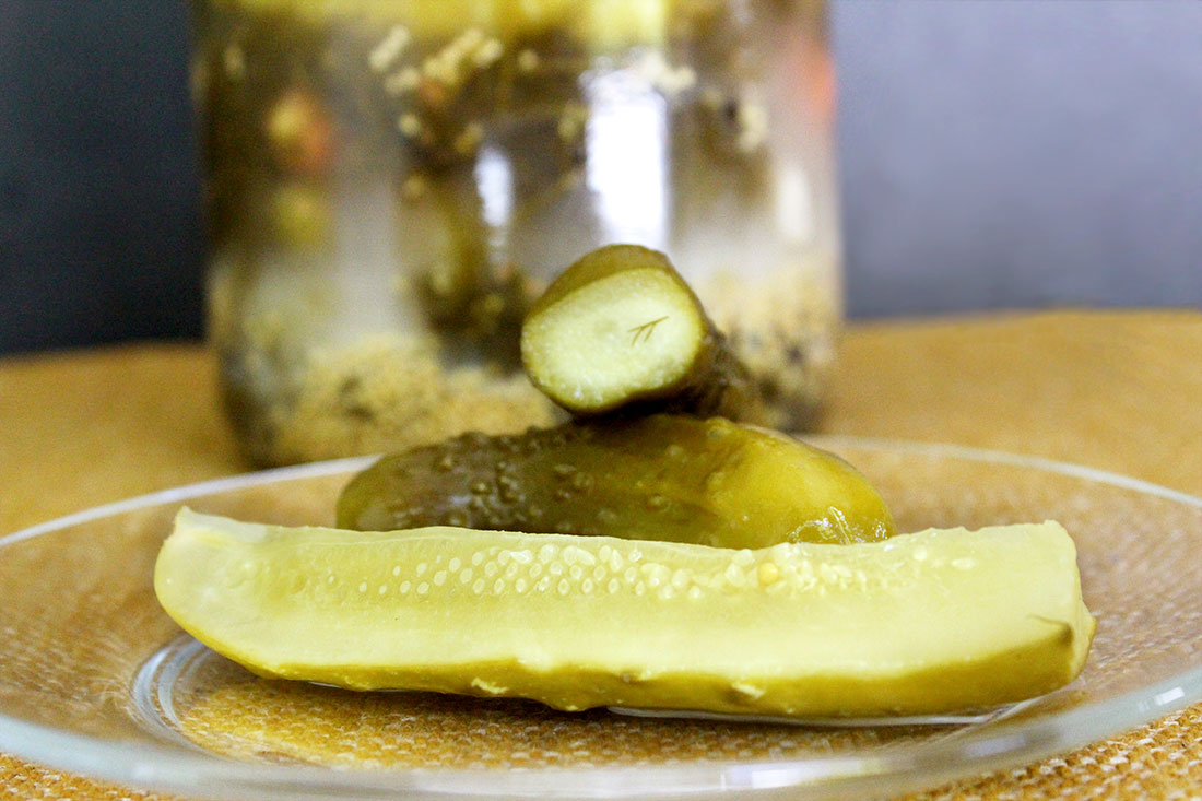 Simple Lacto-Fermented Dill Pickles