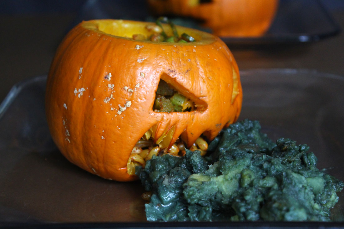 Halloween Pumpkin Bowls with Maggots and Vomit | Amanda Nicole Smith