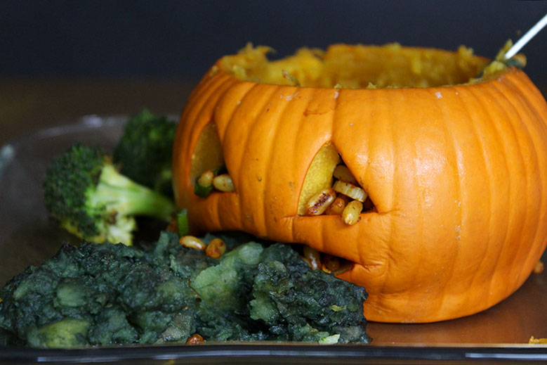 Vegan Halloween Pumpkin Bowls