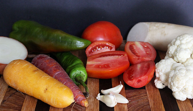 Fermented Vegetable Chili Ingredients