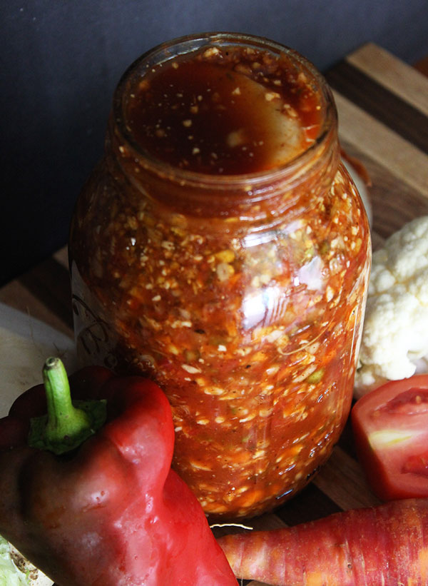 Fermenting Vegetable Chili