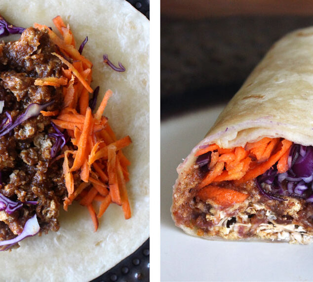 BBQ Popcorn Cauliflower Wraps