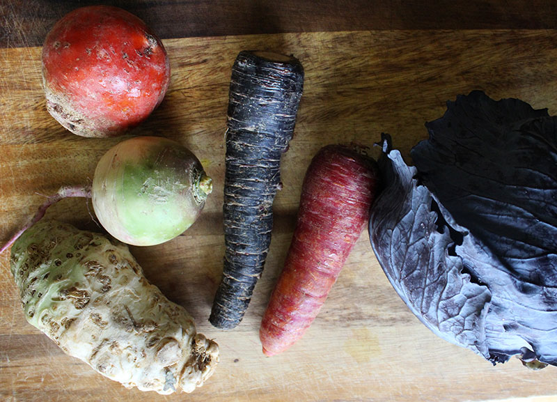 Winter Salad Veggies