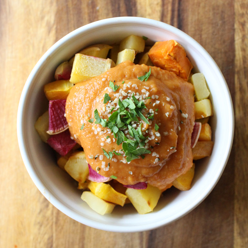 Roasted Winter Veggie Bowl