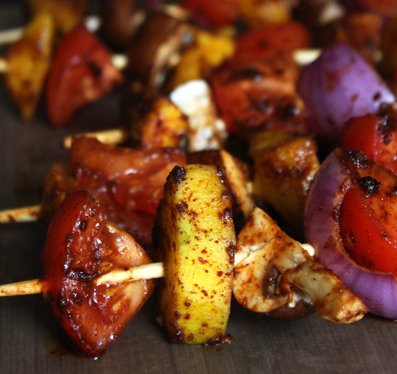 Mango Meat Kabobs