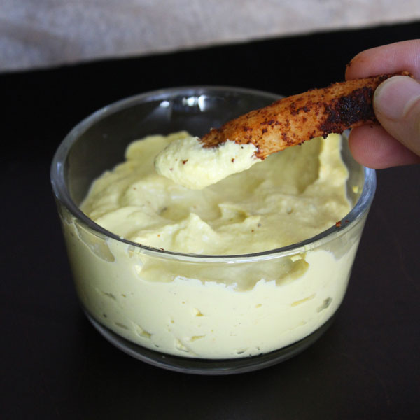 Jicama Fries with Cashew Cheese