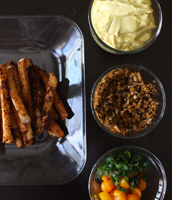 Raw Vegan Chili Cheese Fries