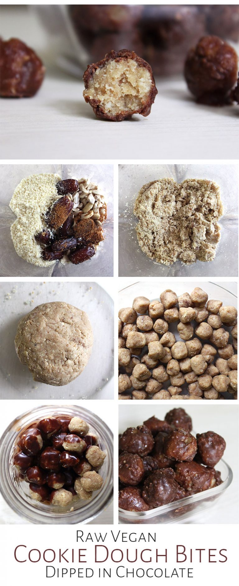 Cookie Dough Bites Raw Vegan & Glutenfree Amanda Nicole Smith