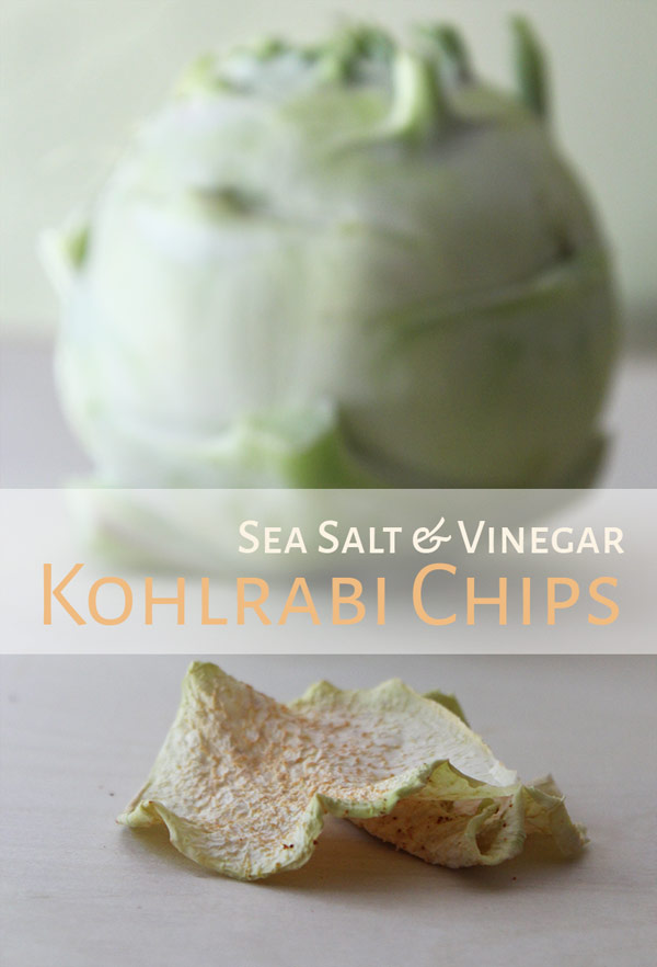 Dehydrated Sea Salt & Vinegar Kohlrabi Chips