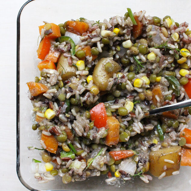 Country Rice, Veggies & Gravy