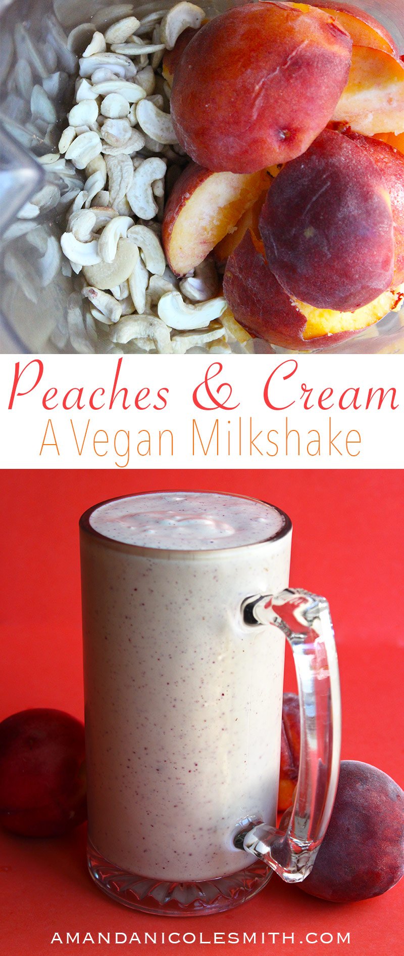 Peaches & Cream Milkshake