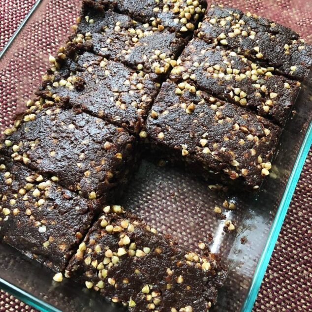Raw Vegan Brownie Crispy Treats