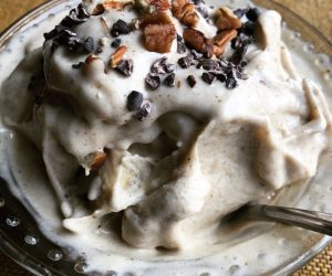 Peanut Butter & Mulberry Ice Cream | Vegan